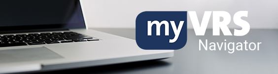 myVRS Navigator Logo and Laptop